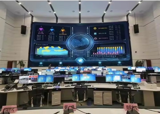 야외 대여 다이 캐스팅 알루미늄 RGB LED 디스플레이 P3.91 방수 멀티 화면 유연성 HD SMD DC5V