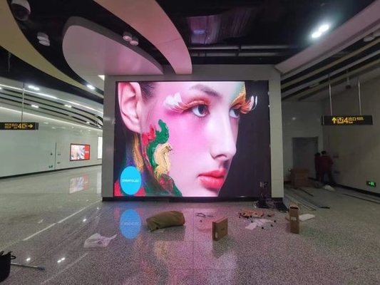 야외 P2.5 RGB LED 다이 캐스트 알루미늄 화면 대여 및 480mm X480mm 박스와 함께 매달기