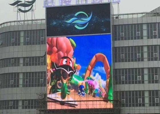 P10 옥외 LED 디스플레이 스크린 10000도트/sqm 5000cd/㎡