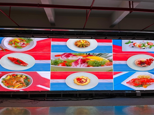 실내 풀 컬러 LED 디스플레이, 4mm 픽셀 구성과 고해상도를 위해 평방 미터 당 62500 픽셀