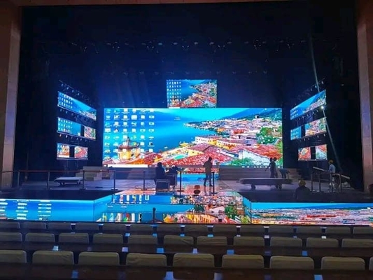 극 얇은 렌터 야외 LED 화면 비디오 벽 25mm 픽셀 피치