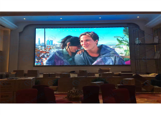 실내 P6 LED 디스플레이 철강 캐비닛 LED 패널 4k 고해상도 LED 화면