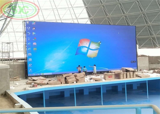 MBI 5024 IC와 함께 쇼핑몰 광고를위한 야외 고 밝기 P6 풀 컬러 LED 화면 패널