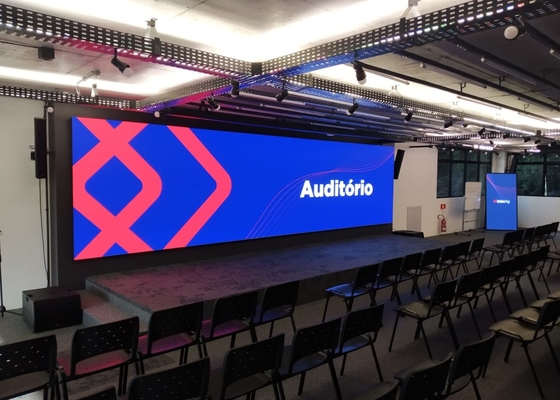 High Resolution Indoor Full Color LED Display HD 4mm Pixel pitch Stge Wall