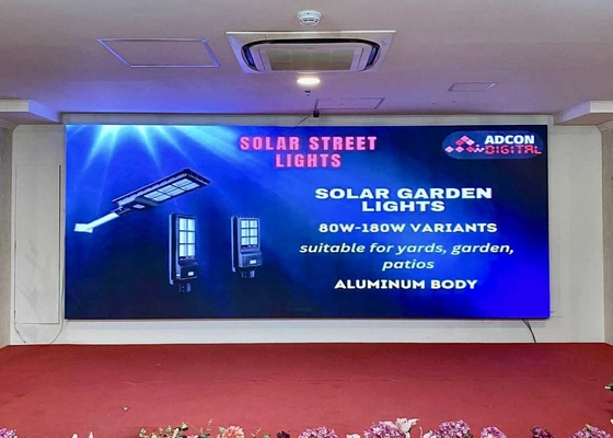 COB P1.25 피치 초고화질 렌터 LED 디스플레이 실내 NOVA 시스템 HD 1R1G1B