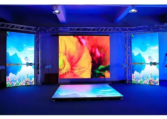 야외 LED 화면 임대 P4.81 곡선 디스플레이 SMD 2727 스테이지 3840HZ