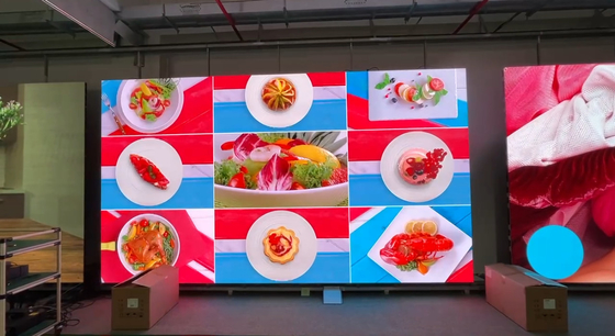 RGB P2.6 실내 다이 캐스팅 알루미늄 풀 컬러 LED 디스플레이 임대 3840HZ HD 비디오 화면 250*250MM