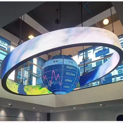 야외 360° 실린더 LED 디스플레이 컬럼 커브 스크린 광고 게시판