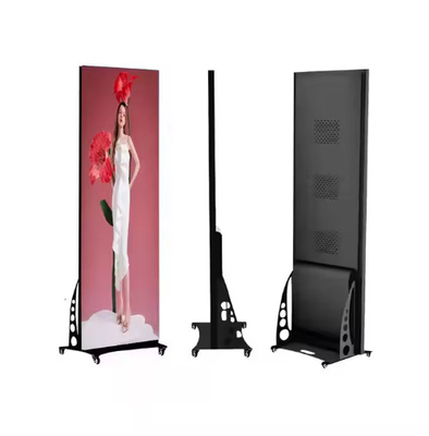 P2.5 실내 전체 컬러 LED 화면 디스플레이 휴대용 비디오 벽 패널 스탠드 홀더 LED 광고 포스터