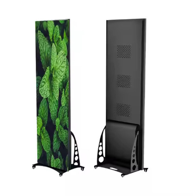 휴대용 LED 비디오 벽 P1.25 P1.5 P1.86 P2 P2.5 바퀴와 함께 광고 포스터 LED 실내 LED 포스터 화면 LED 디지털 디스플레이