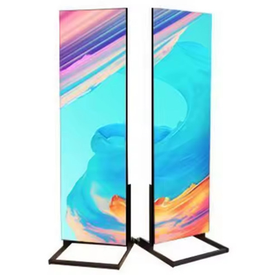 LED 포스터 광고 실내 P1.8 P2.5 휴대용 판타라 LED 매트릭스 패널 모듈 빌보드 폴더블 LED 포스터 디스플레이