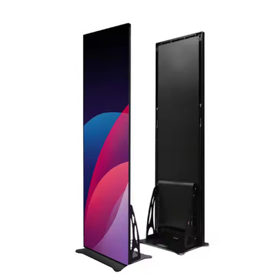 680x2000mm 화면 크기 P1.53mm 피치 LED 포스터 디스플레이 알루미늄 캐비닛
