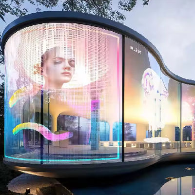 경량 0.2KG/PC 투명 LED 스크린, SMD2121 LED 타입 및 G7.82-7.82 성능