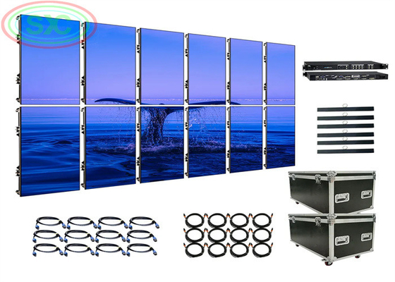 전체 LED 비디오 벽 시스템 P3.91 LED 디스플레이 500mmx500mm 무대 배경 실내 LED 화면