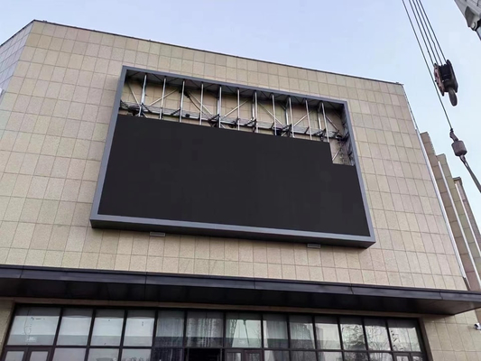 P10 야외 풀 컬러 LED 디스플레이 SMD 방수 IP65 고정 LED 스크린 도로변 광고 게시판