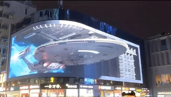 야외 전체 컬러 LED 디스플레이 P8 야외 광고를 위한 높은 밝기 비디오 벽