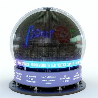 전면 서비스 원형 LED 모니터 DC5V 전압 유지보수 단순화 솔루션
