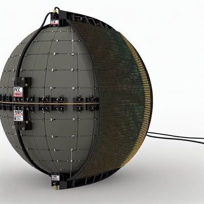 좋은 가격 FCC 인증 및 비디오/텍스트/이미지 표시 기능이 있는 DC5V 전압 구형 LED 스크린 온라인으로