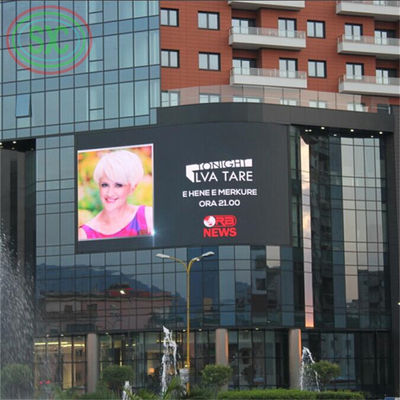500*500MM 캐비닛 크기 외관 풀 컬러 LED 디스플레이 RGB 3in1 픽셀 구성과 100 수명
