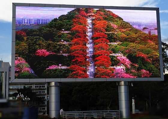 방수 대형 LED 빌보드 P6 고정 프레임 거리 광고 벽 화면