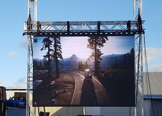 방수 2채널 오픈 캐비닛 P6 야외 풀컬러 LED 스크린 디스플레이