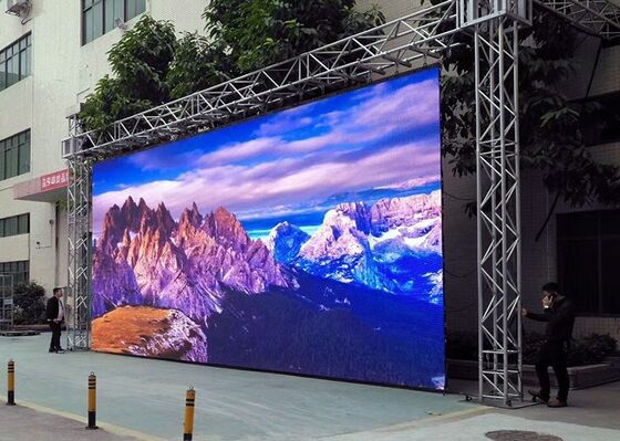 LED 램프 P3.91 LED 디스플레이 실내 / 외부 벽에 장착 된 LED 화면 3840hz 갱신 속도