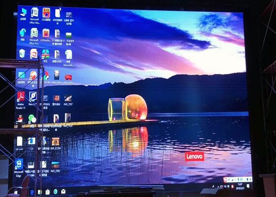 LED 램프 P3.91 LED 디스플레이 실내 / 외부 벽에 장착 된 LED 화면 3840hz 갱신 속도