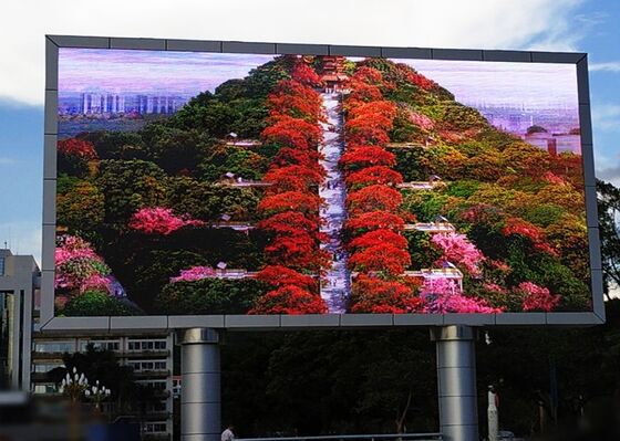 좋은 가격 P10 야외 풀 컬러 LED 디스플레이 SMD 방수 IP68 고정형 LED 스크린 광고 빌보드용 온라인으로