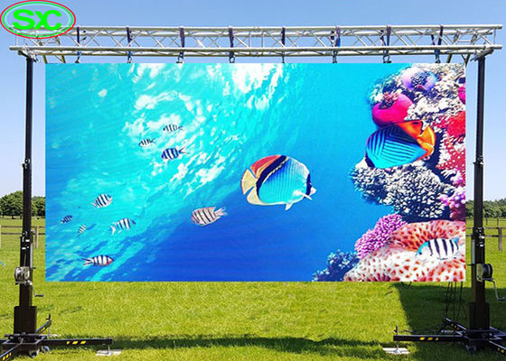 다이-캐스팅 알루미늄 내각과 콘서트 회장 큰 배경을 위한 P5 야외 임대 LED 디스플레이 화면