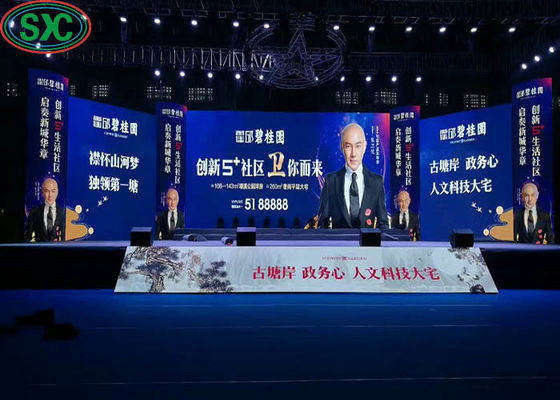 임대 LED 디스플레이 실내 풀 컬러 화면 140도 시청각과 부드러운 시각을 위해 1920Hz 이상의 갱신 속도