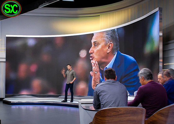 상점가를 위한 가동 가능한 커튼 발광 다이오드 표시 P3 실내 넓은 화각 SMD2020