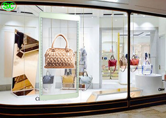 고휘도 투명 LED 패널, 풀 컬러 사이니지 SMD2121 LED 투명 디스플레이