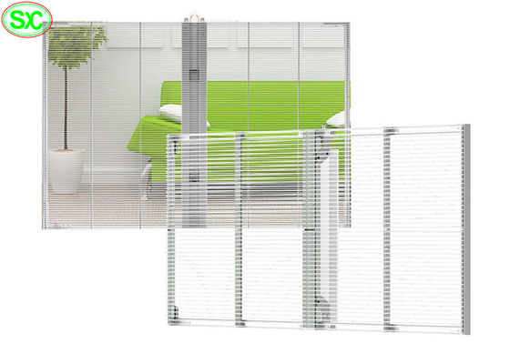 고휘도 투명 LED 패널, 풀 컬러 사이니지 SMD2121 LED 투명 디스플레이