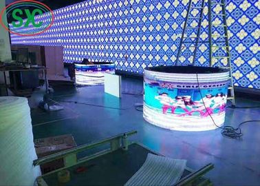 IP65 풀 컬러 야외 LED 렌터 스크린, 6mm 픽셀 피치 투명 비디오 디스플레이