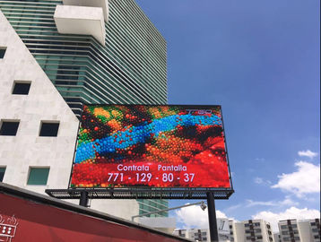 고정 P10 SMD2121 야외 풀 컬러 LED 다이 캐스트 알루미늄 16 비트 회색 레벨