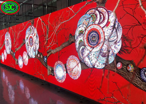 1200cd/M2 밝기 곡선 LED 패널, HD 렌터 P2.9 P3.91 P4.81 LED 화면 무대 배경