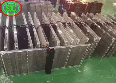 가벼운 무게 투명 LED 비디오 벽 메시 게시판 유리 디스플레이 방수 투명 LED 비디오 벽