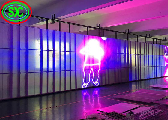 풀 컬러 HD 유연성 4000cd/sqm 투명 LED 패널 투명 LED 화면