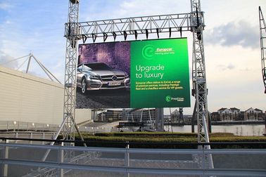 슈퍼 클리어 비전 자동차 전시 무대 P4.81mm 외관 풀 컬러 LED 디스플레이