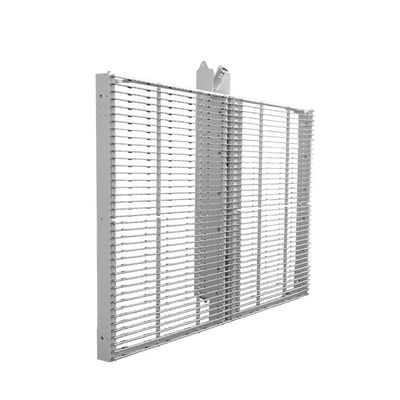 P3.91-7.82 투명한 LED 유리 벽 디스플레이 5000cd/sqm 160° 관점
