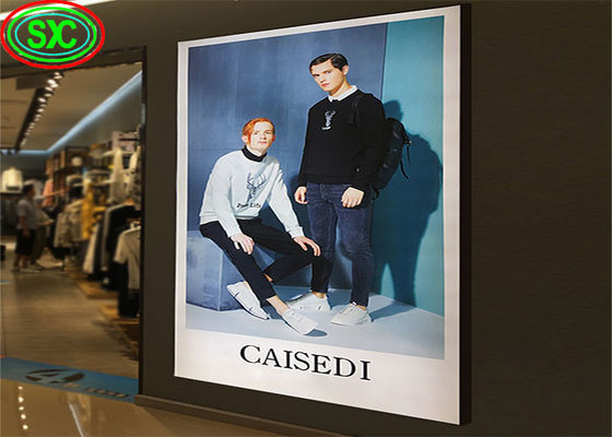 폴더블 스탠드 (COB) 와 함께 휴대용 울트라 얇은 실내 P3.91 LED 포스터 디스플레이