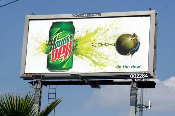 옥외 방수 IP65 고 밝기 풀 컬러 광고 P8mm LED 디스플레이 화면