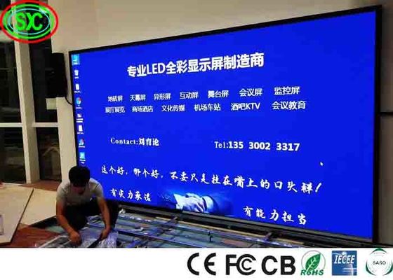 P2-P6 실내 휴대용 LED 비디오 벽 높은 밝기 광고 HD LED 화면
