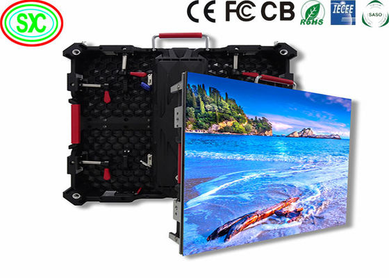 HD SMD LED 다이 캐스트 알루미늄 스크린 62500 점 / 평방 미터, 실내 LED TV 벽 임대