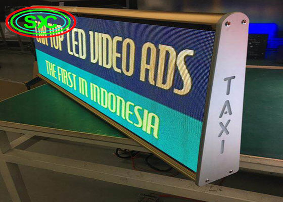 방수 자동차 LED 신호 디스플레이, 야외 다채로운 택시 지붕 화면
