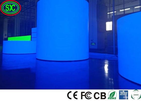 HD 3년 보증 완전 색상 3840hz P3.91 실내 구부러진 LED 디스플레이 스크린
