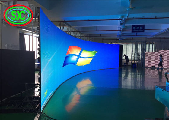 높은 밝기 풀 컬러 RGB P6 LED 렌터 스크린 960Mm X 960Mm 실내 캐비닛