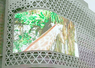 LED 디스플레이 화면을 광고하는 P8 야외 방수 말 탄 벽 곡선 탄력적 디지털 영상