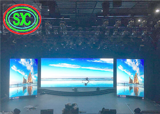 고정 스테이지 실내 풀 컬러 HD 4K P3 렌터 LED 디스플레이 픽셀 밀도 62500/Sqm