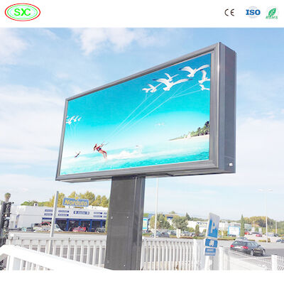 풀 컬러 큰 경기장 야외 건물 고정 방수 P10 LED 광고 게시판